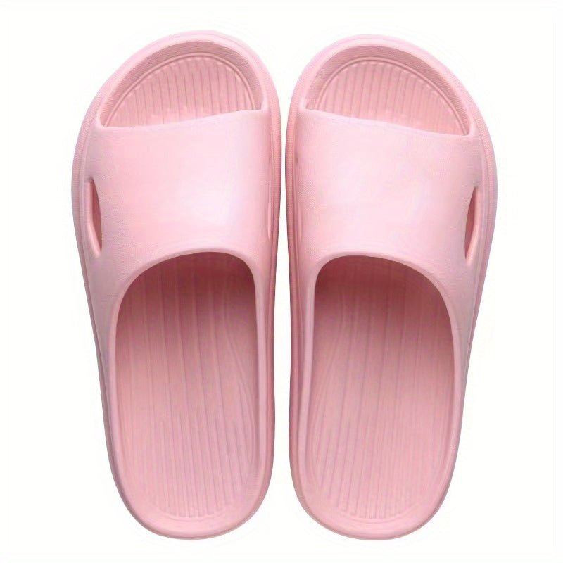 Men's Lightweight Non-Slip Open Toe Quick-Drying Slides For Bathroom Beach, Summer