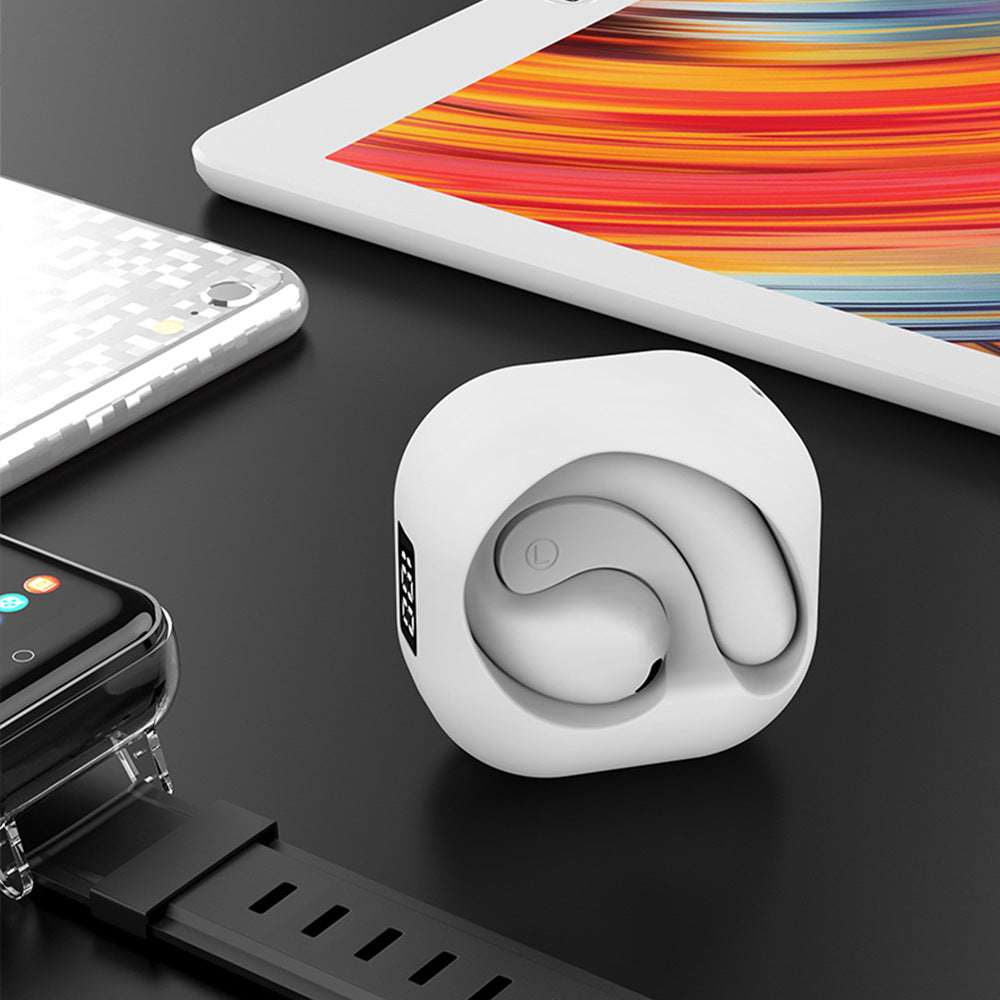 Frosted H8 Bluetooth Earphones with Ultra Long Battery Life OWS Non In Ear External Hanging Wireless Earphones