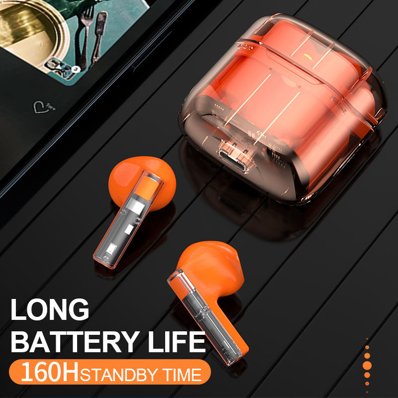 YX06 Transparent Bluetooth Headset Low Delay Wireless TWS Game Video Games Sports Headset