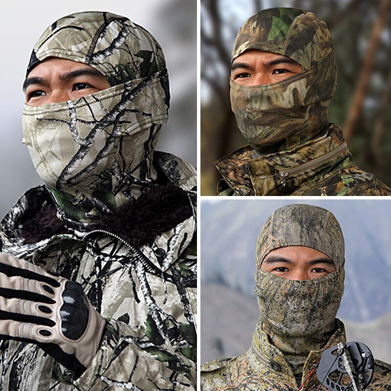 Jungle Camouflage Balaclava Full Face Bicycle Hunting Cycling Army Airsoft Sport Bike Military Tactical Paintball Ninja Hat