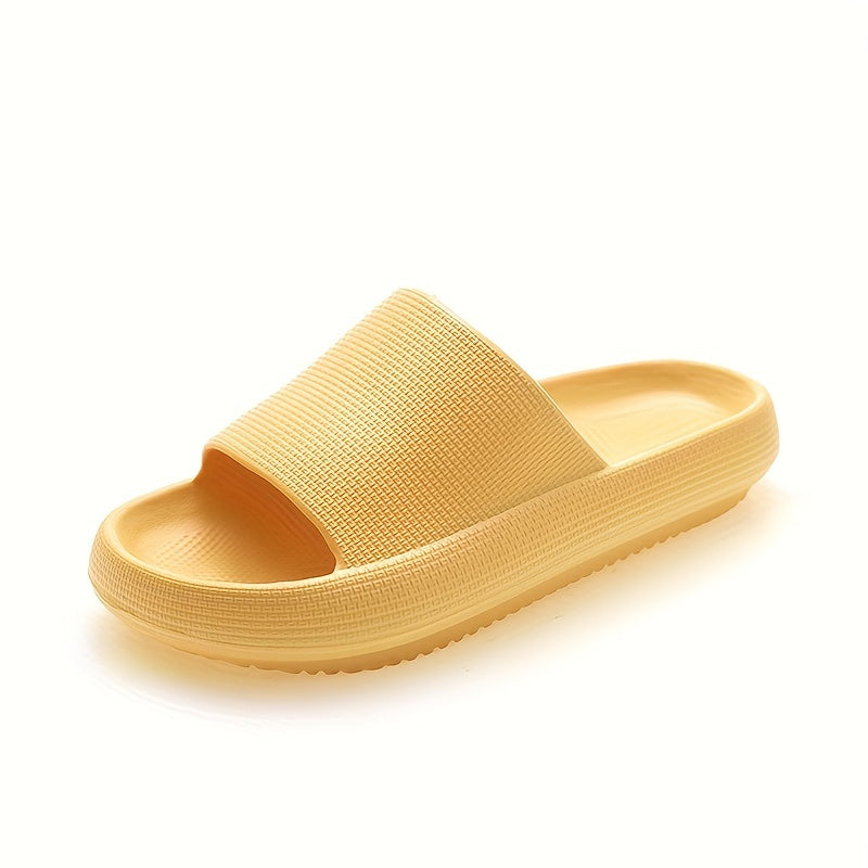 CloudSoft Women's Slides - Chic Comfort, Non-Slip Grip, Wear-Resistant, Perfect for Home & Bath