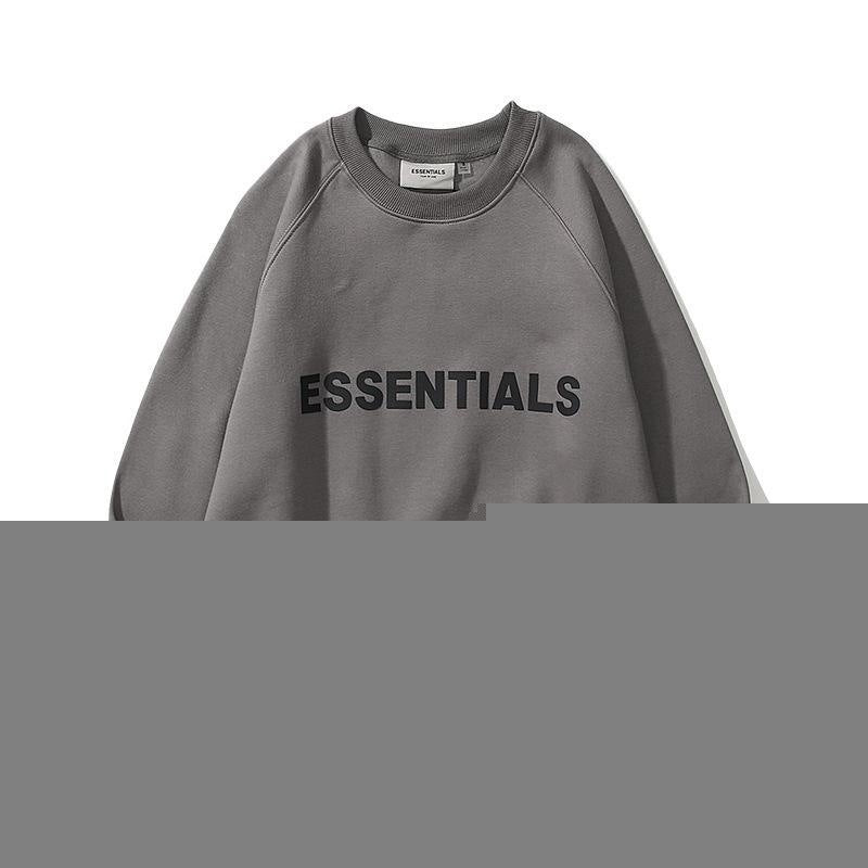 FEAROFGOD Double Line Essentials Fleece Hoodie Unisex Letter Print Sweatshirt