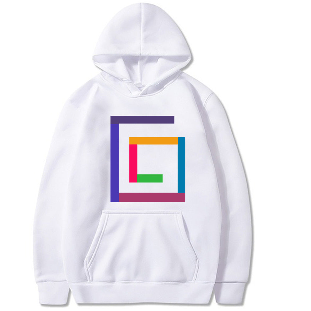 Print Fleece Hooded Sweatshirt