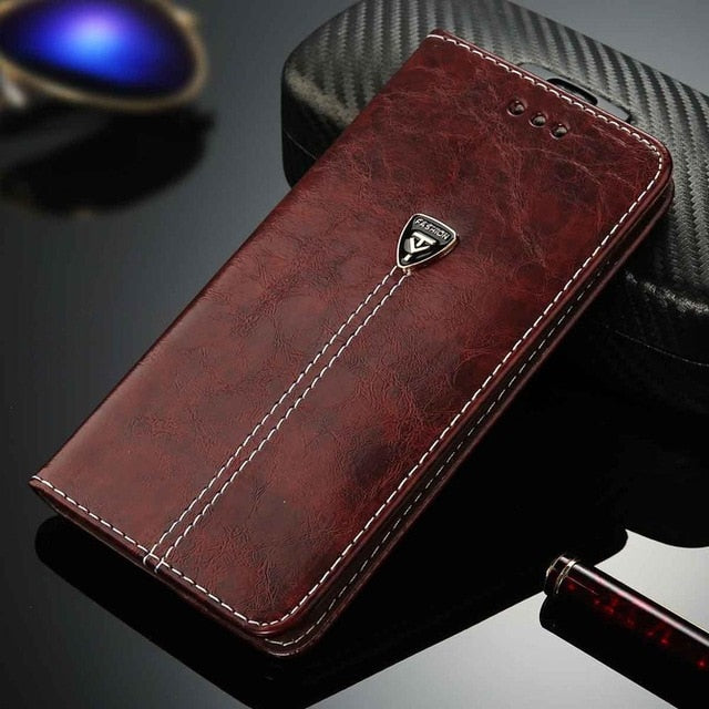 Flip Leather Phone Case Wallet Card Slots Cases Cover For iPhone