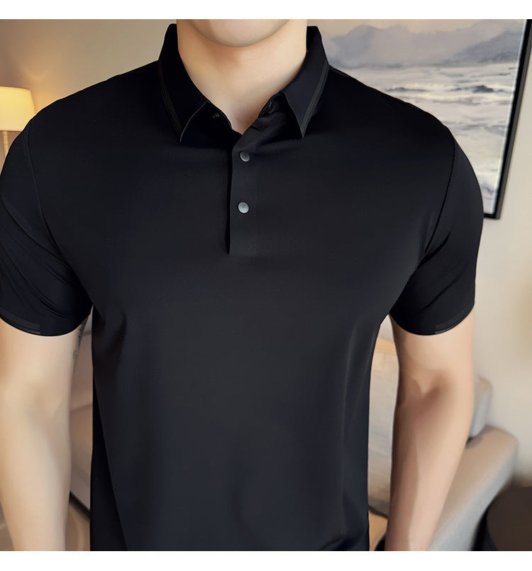 Short sleeved polo shirt men's t-shirt