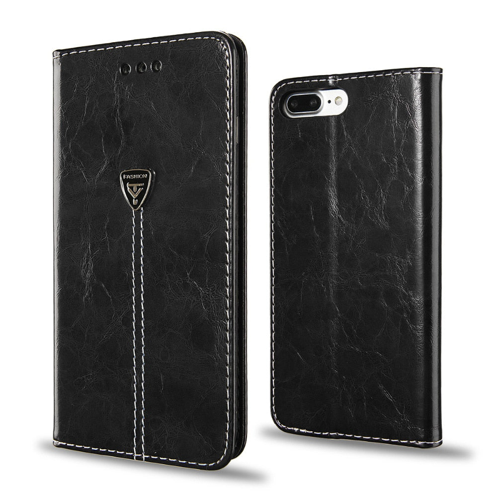 Flip Leather Phone Case Wallet Card Slots Cases Cover For iPhone