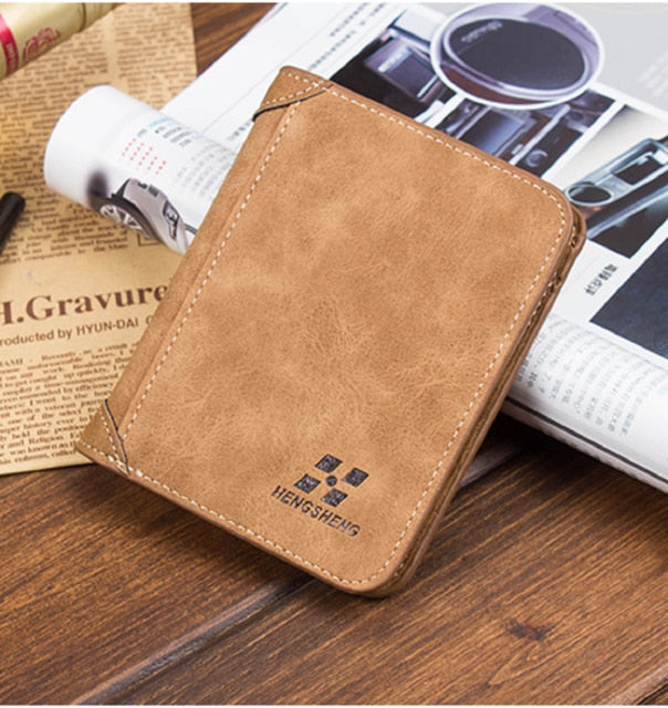 Mens Luxury Soft Business Leather Bifold Wallet Credit Card Holder Purse