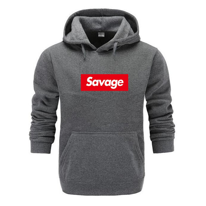Mens Hoodies Savage Hoodies Parody No Heart X Savage Gang ATL Cotton Long Sleeved Hoodies Suprem