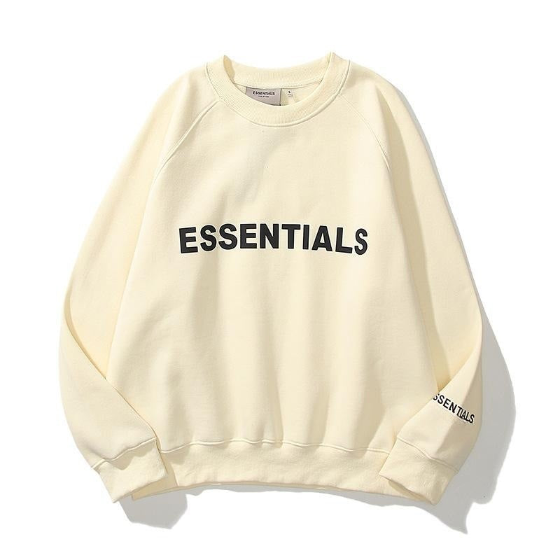 FEAROFGOD Double Line Essentials Fleece Hoodie Unisex Letter Print Sweatshirt