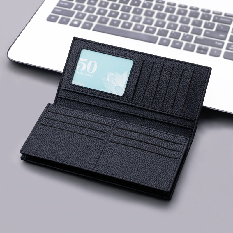 Wallet Men's Long Section Young People Thickened Large Capacity Wallet Suit Bag Plus Simple Men's Wallet
