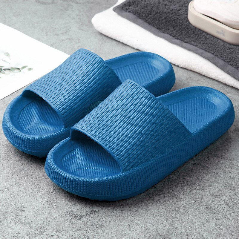 Thick Platform Slippers Women Indoor Bathroom Slipper Soft EVA Anti-slip Lovers Home Floor Slides Ladies Summer Shoes