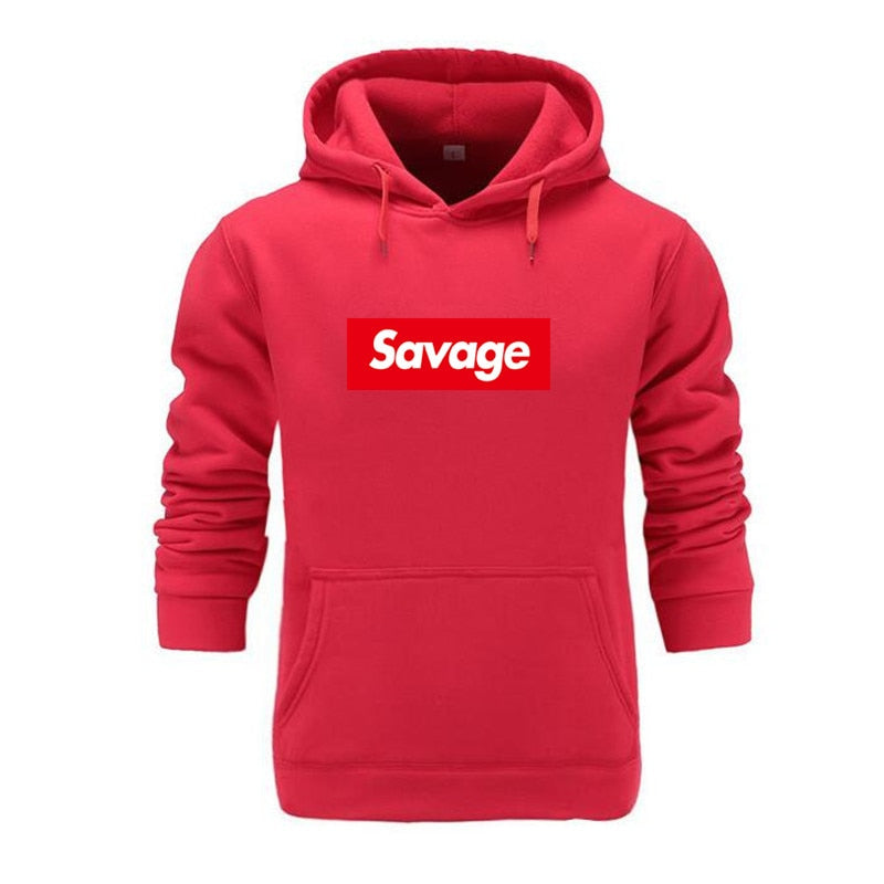 Mens Hoodies Savage Hoodies Parody No Heart X Savage Gang ATL Cotton Long Sleeved Hoodies Suprem