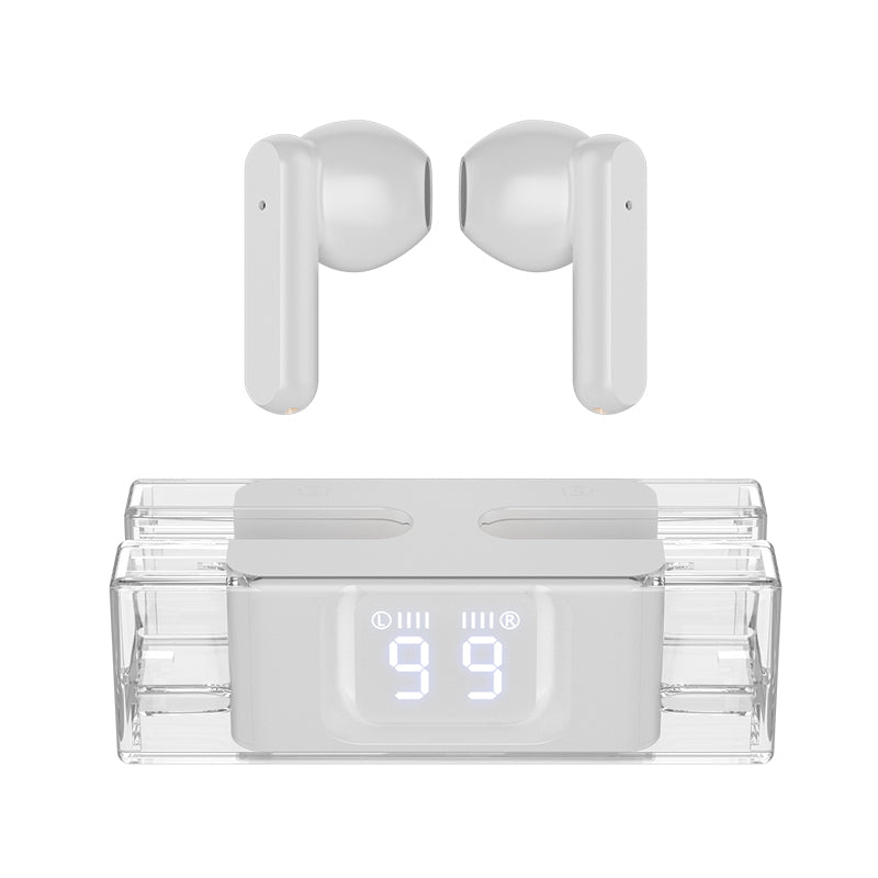 New SP28 in ear earplugs transparent digital display TWS Bluetooth headset game low latency