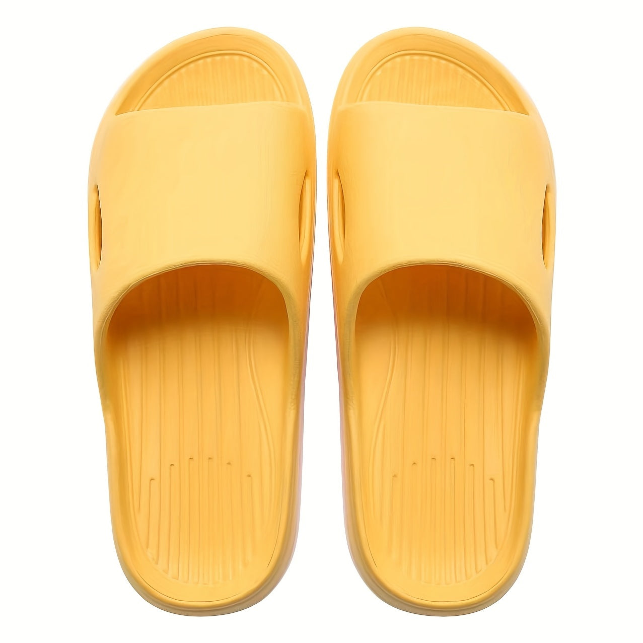 Men's Lightweight Non-Slip Open Toe Quick-Drying Slides For Bathroom Beach, Summer