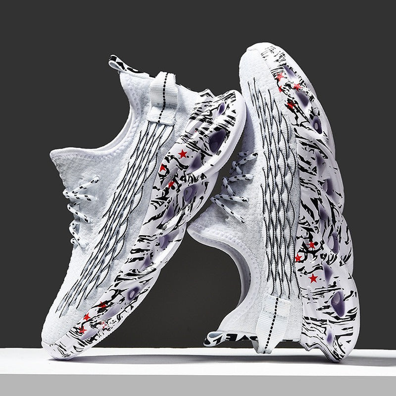 Blade shoes men's casual shoes men's fly woven mesh breathable running shoes men's mesh shoes