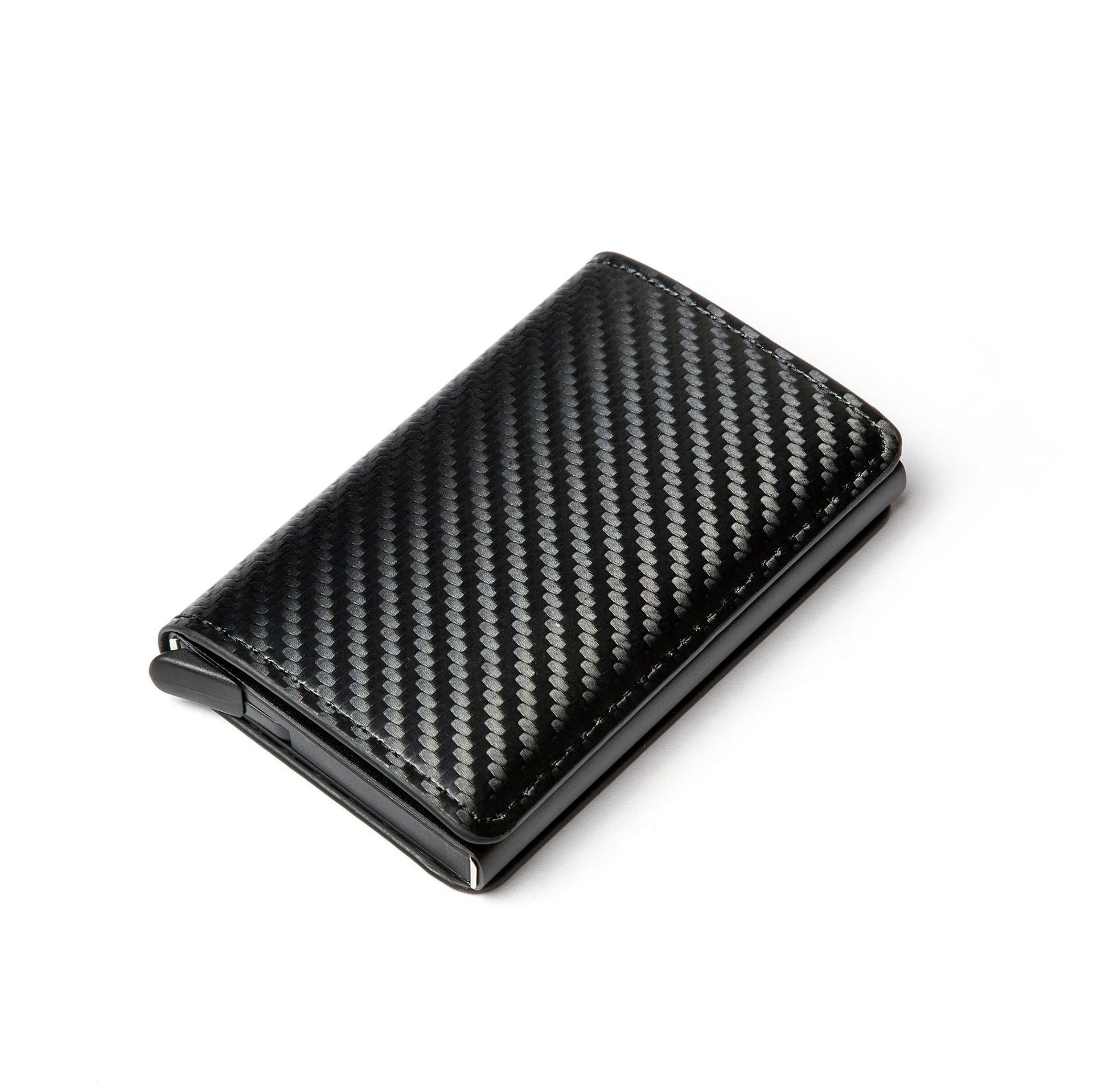 Carbon Fiber Anti-Magnetic Card Case Aluminum Alloy Card Box RFID Anti-Magnetic Wallet Card Holder