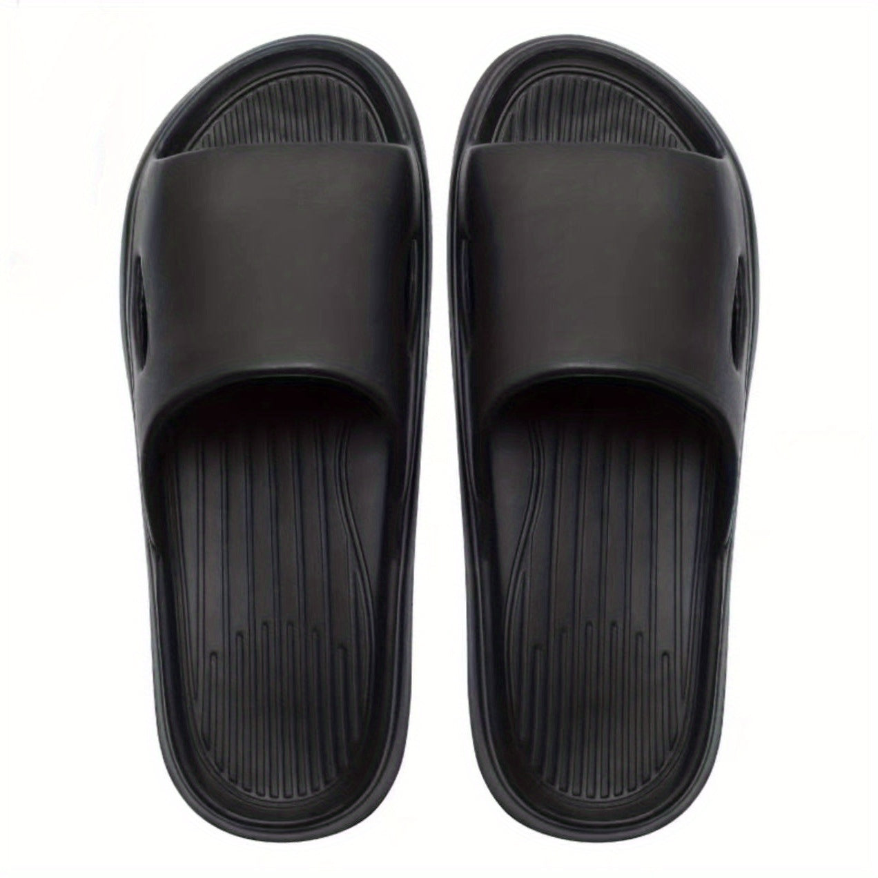 Men's Lightweight Non-Slip Open Toe Quick-Drying Slides For Bathroom Beach, Summer
