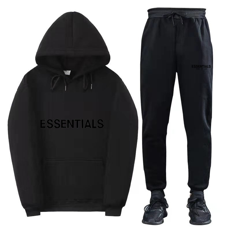 FEAR OF GOD ESSENTIALS couple suit sweatshirt men and women double line high street fashion brand autumn and winter two-piece suit