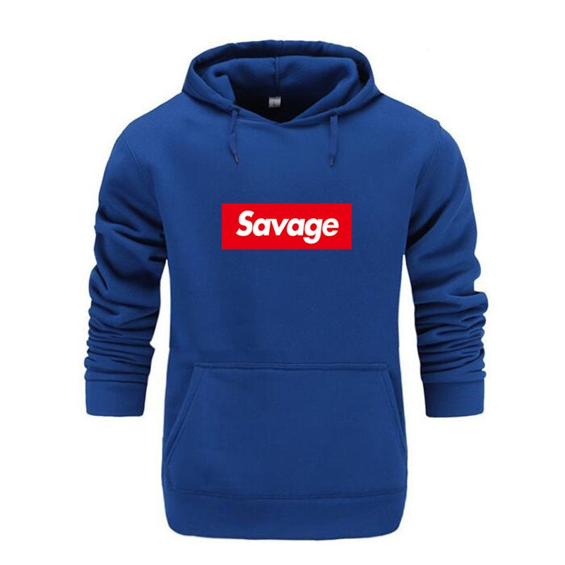 Mens Hoodies Savage Hoodies Parody No Heart X Savage Gang ATL Cotton Long Sleeved Hoodies Suprem
