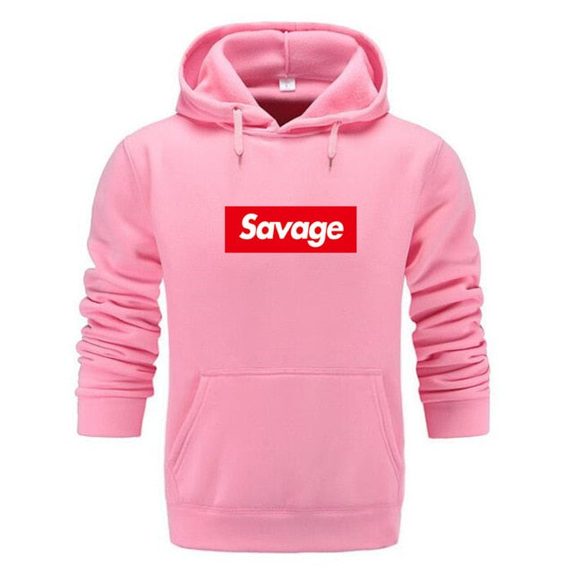 Mens Hoodies Savage Hoodies Parody No Heart X Savage Gang ATL Cotton Long Sleeved Hoodies Suprem
