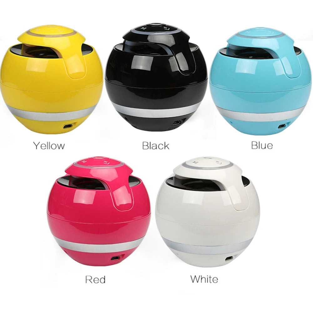 Bluetooth Speaker Mini Portable Wireless Speaker Soundbar Bass Boombox Sound box with Mic TF Card FM Radio LED Light
