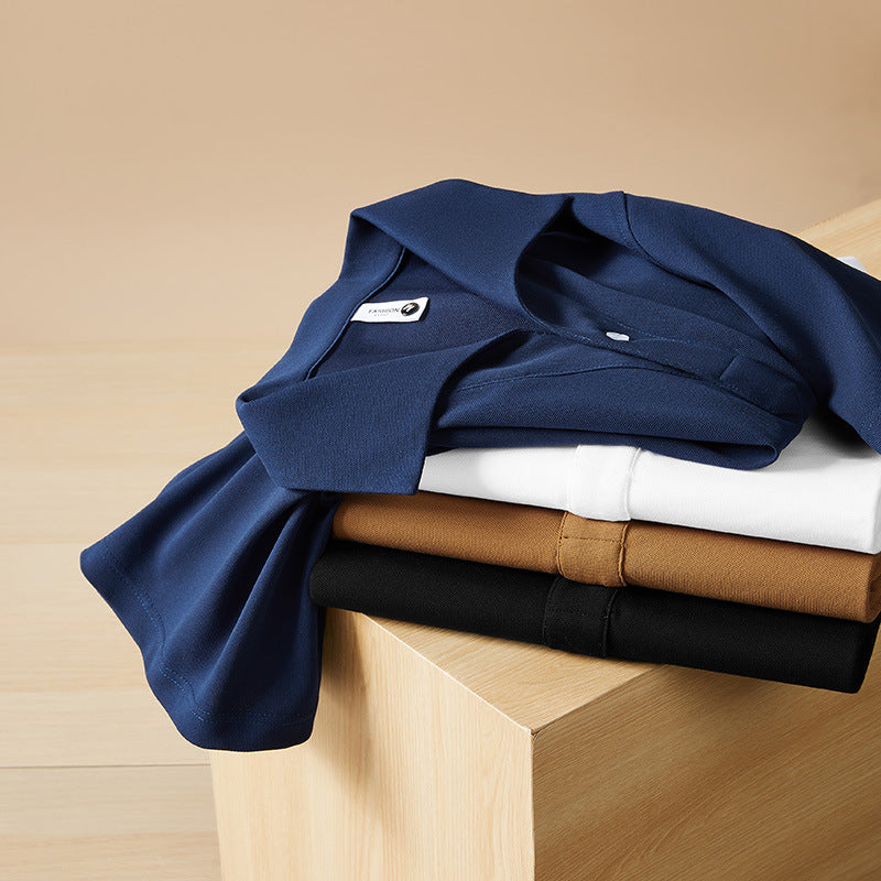 Men's polo shirt short sleeved t-shirt