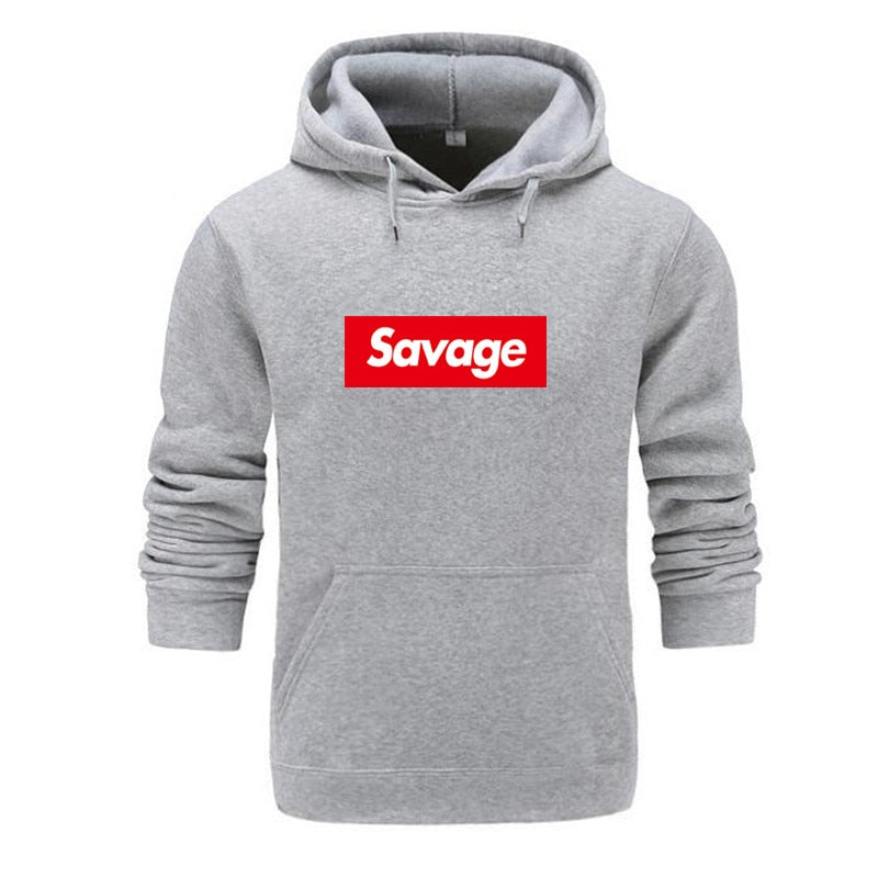 Mens Hoodies Savage Hoodies Parody No Heart X Savage Gang ATL Cotton Long Sleeved Hoodies Suprem