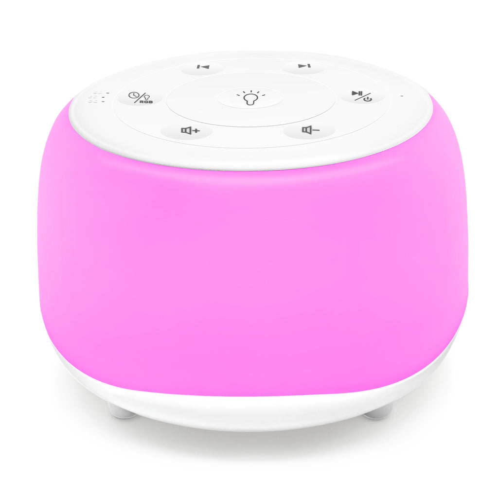 Portable Sound Machine with White Noise, Night Light, and Speaker for Baby's Soothing Sleep and Relaxation