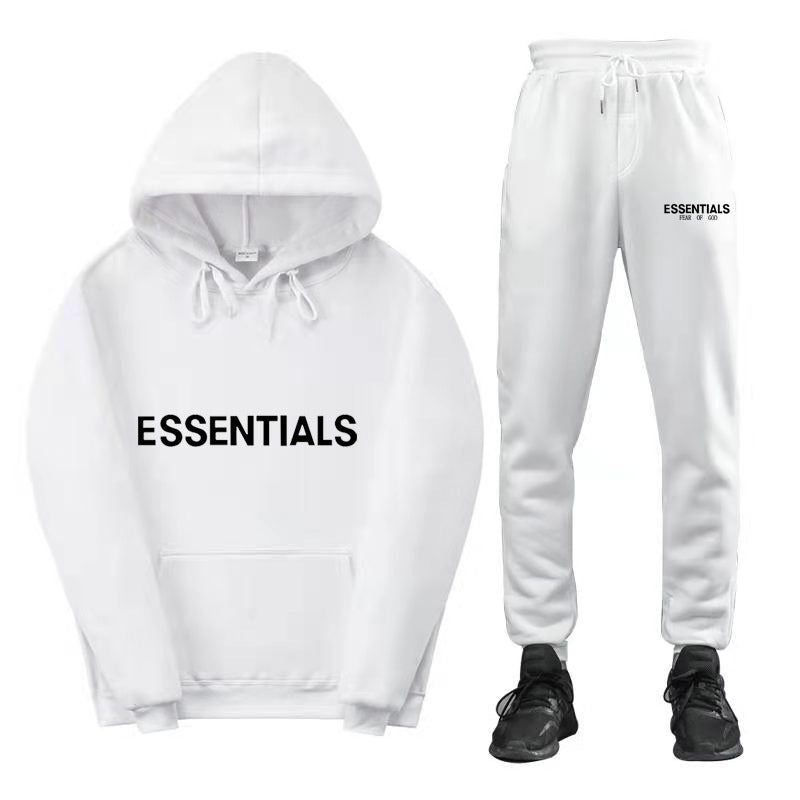 FEAR OF GOD ESSENTIALS couple suit sweatshirt men and women double line high street fashion brand autumn and winter two-piece suit