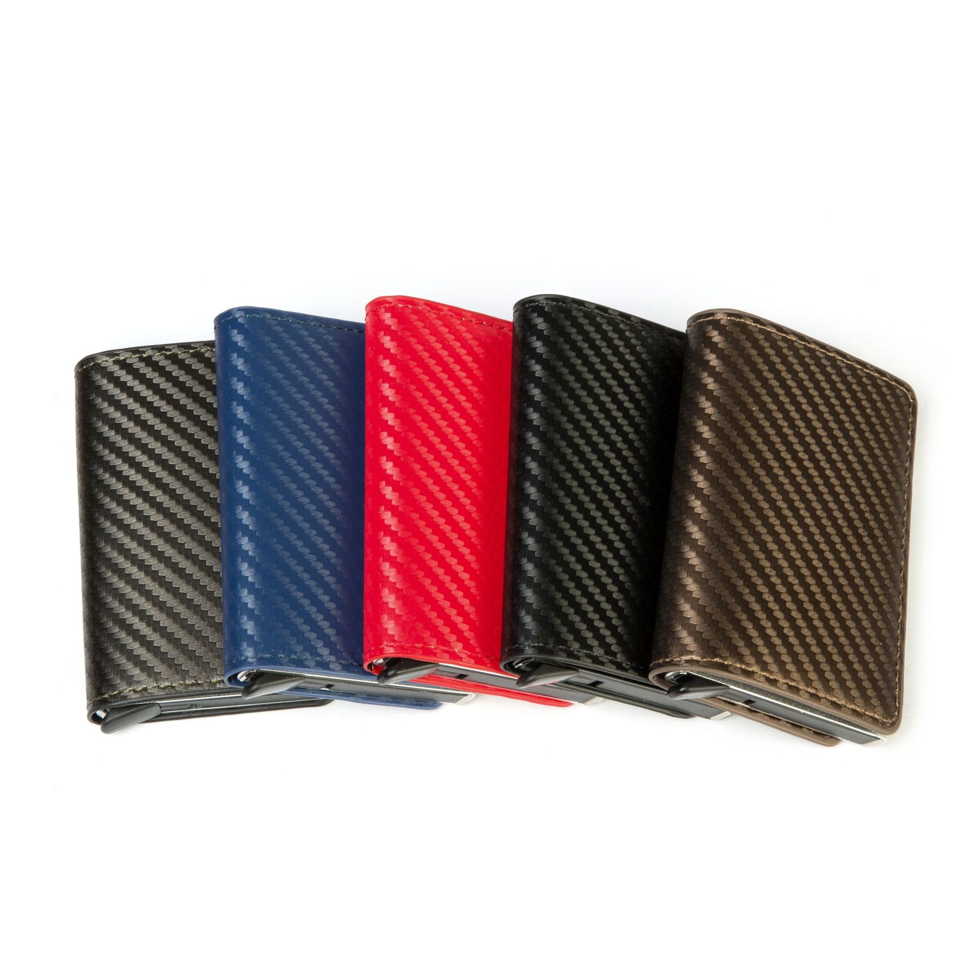 Carbon Fiber Anti-Magnetic Card Case Aluminum Alloy Card Box RFID Anti-Magnetic Wallet Card Holder