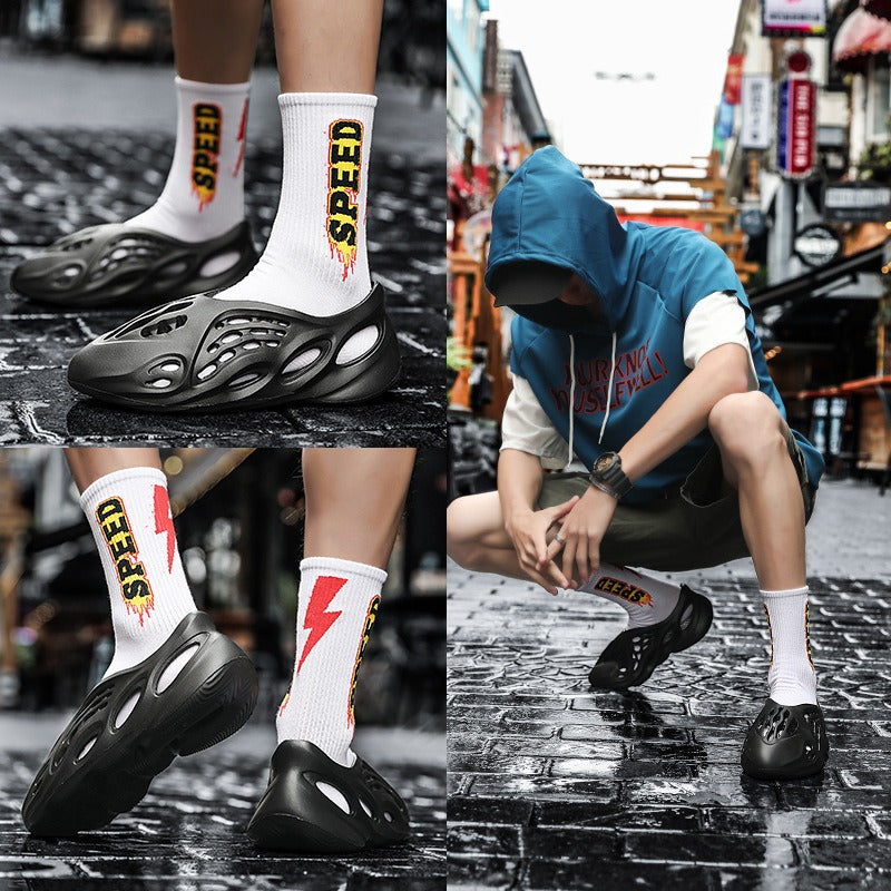 Kanye Yeezy Coconut Cave Shoes Summer Men's and Women's Creek Walking Shoes Leisure Beach Parent Child Shoes Men's