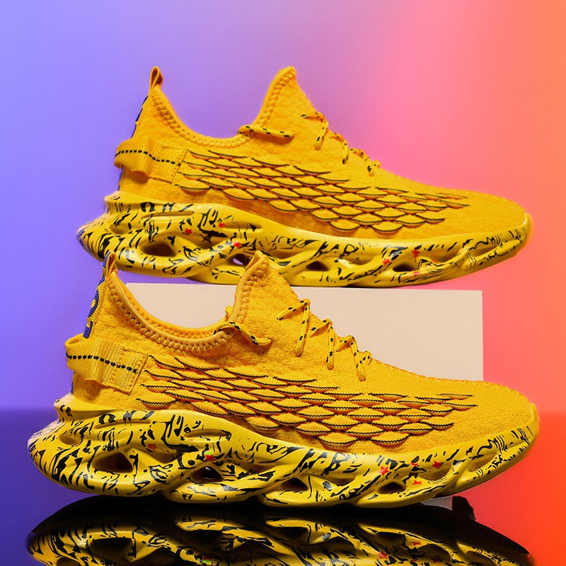 Blade shoes men's casual shoes men's fly woven mesh breathable running shoes men's mesh shoes