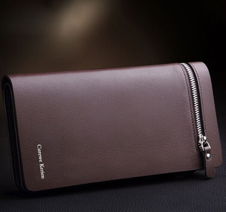 Bifold Men Wallet Brand Famous Mens Leather Long Wallet Clutch Male Money Purse ID Card Holder