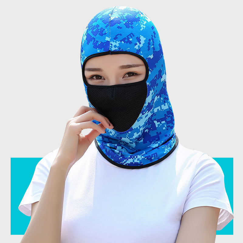 Summer Sunscreen Mask Breathable Anti-Ultraviolet Sports Mask Headgear Outdoor Neck Protection Headgear Riding Mask