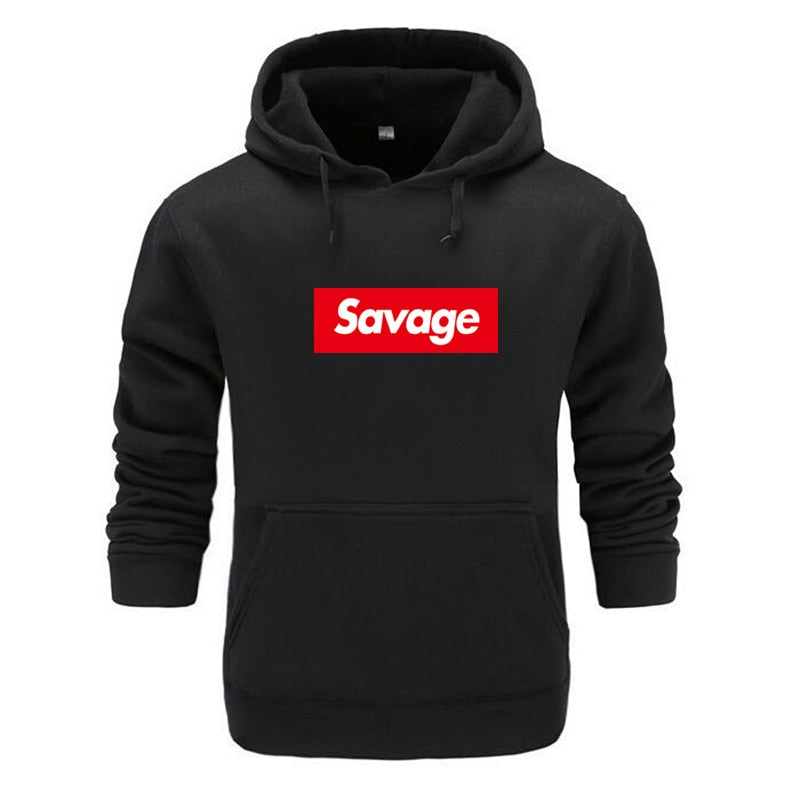Mens Hoodies Savage Hoodies Parody No Heart X Savage Gang ATL Cotton Long Sleeved Hoodies Suprem