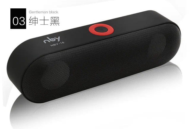 NBY-18 Mini Bluetooth Speaker Portable Wireless Speaker Sound System 3D Stereo Music Surround Support Bluetooth,TF AUX USB