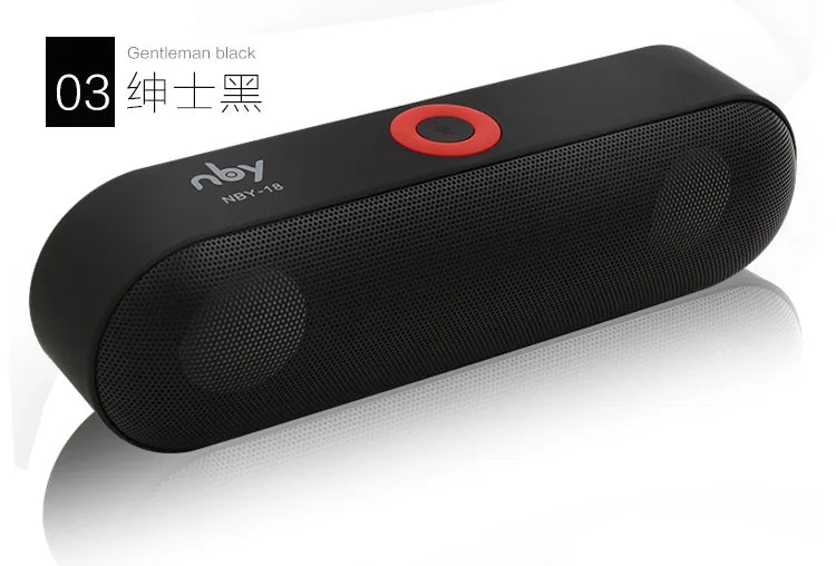 NBY-18 Mini Bluetooth Speaker Portable Wireless Speaker Sound System 3D Stereo Music Surround Support Bluetooth,TF AUX USB