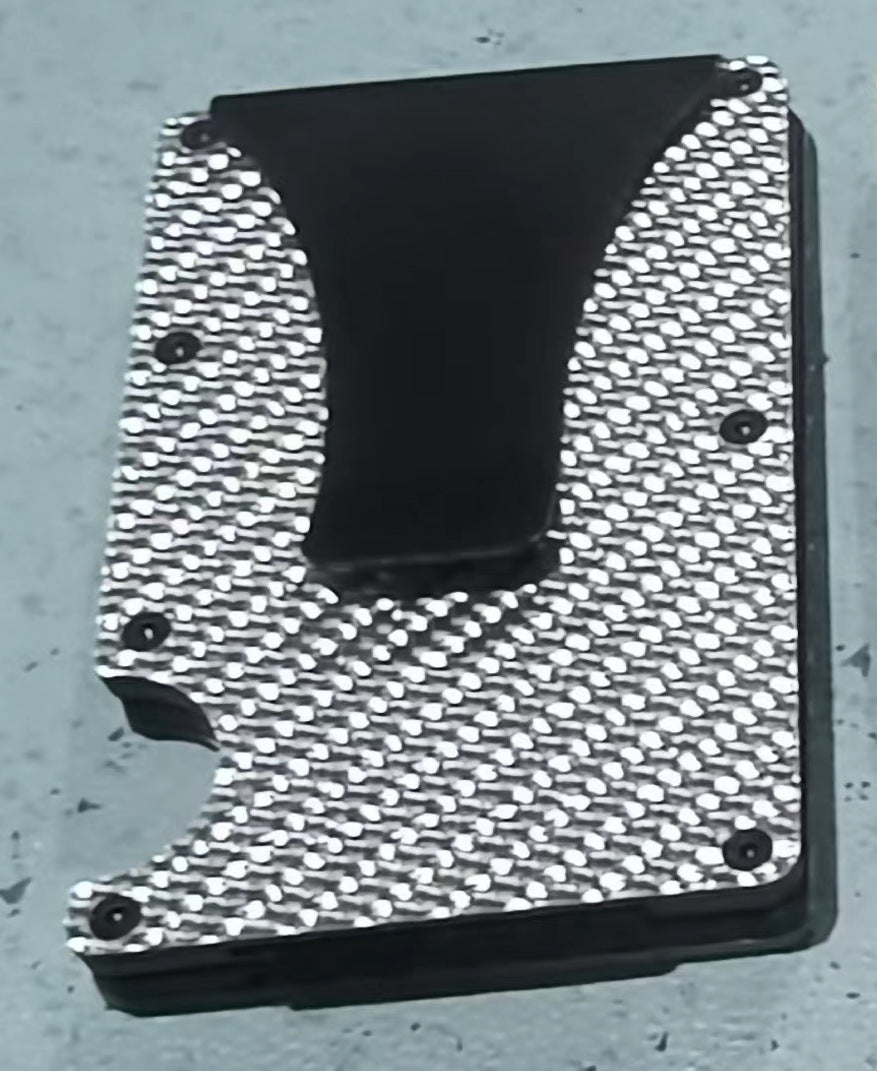 Carbon Fiber Metal Card Holder Anti-theft Brush NFC Ultra-thin Small Large Capacity Anti-degaussing Wallet Bank Card Holder