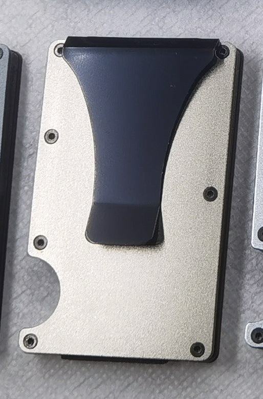 Carbon Fiber Metal Card Holder Anti-theft Brush NFC Ultra-thin Small Large Capacity Anti-degaussing Wallet Bank Card Holder