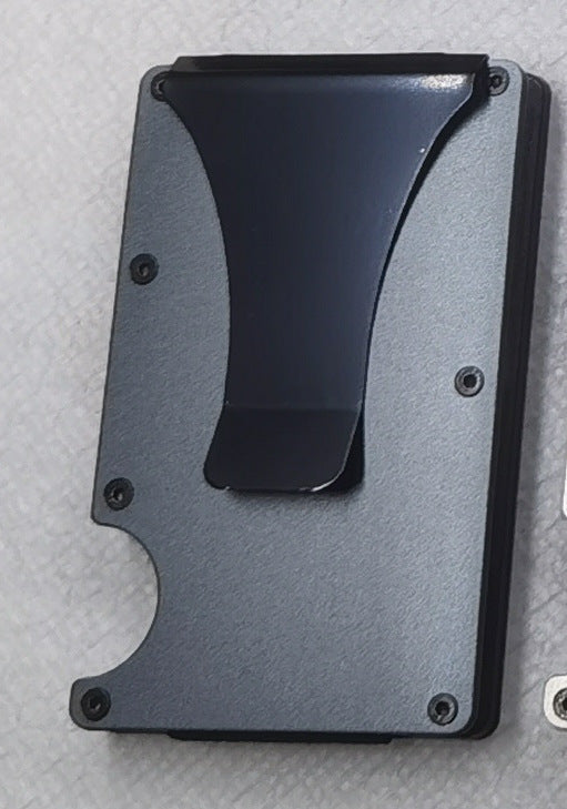 Carbon Fiber Metal Card Holder Anti-theft Brush NFC Ultra-thin Small Large Capacity Anti-degaussing Wallet Bank Card Holder