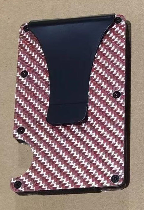 Carbon Fiber Metal Card Holder Anti-theft Brush NFC Ultra-thin Small Large Capacity Anti-degaussing Wallet Bank Card Holder