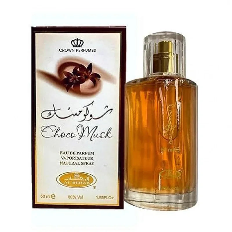 Arabian Dubai Perfume Cologne 50ml Al-Rehab Choco Musk Eau de Parfum Spray for Women  Fragrance Luxury Crown Perfumes