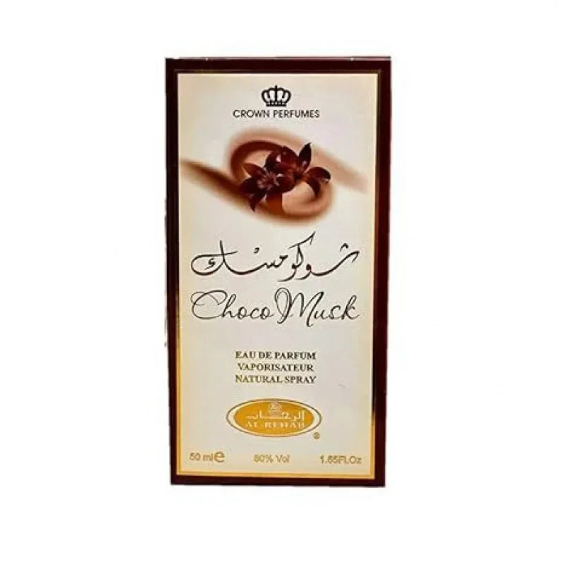Arabian Dubai Perfume Cologne 50ml Al-Rehab Choco Musk Eau de Parfum Spray for Women  Fragrance Luxury Crown Perfumes