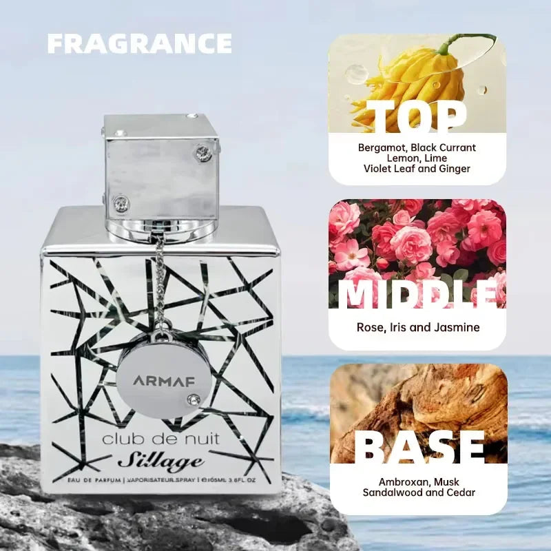 Night Club Wild Black 105ML Edition for Men Luxury Brand Perfume Men 100ml Cologne Fragrance Spray Perfumes