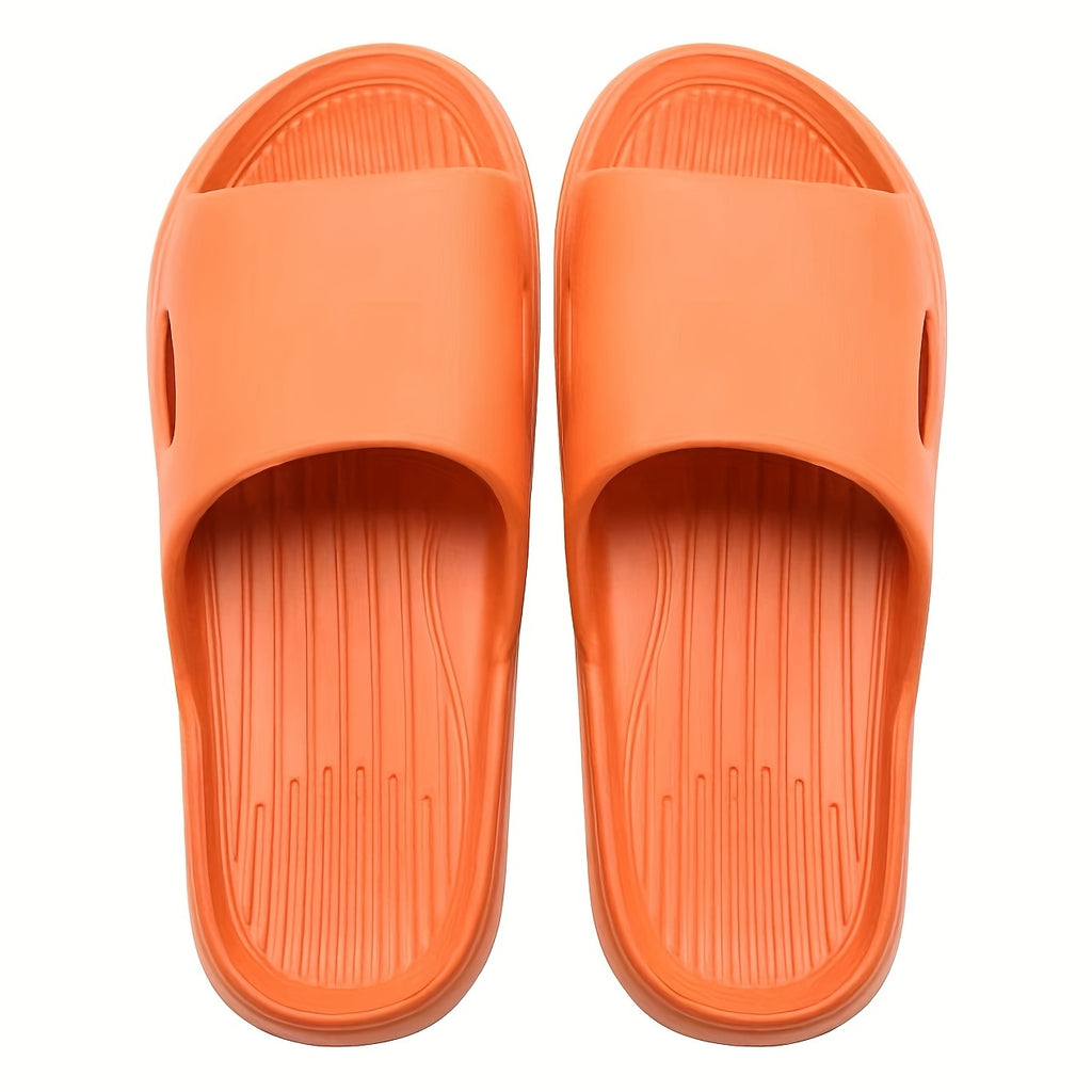 Men's Lightweight Non-Slip Open Toe Quick-Drying Slides For Bathroom Beach, Summer