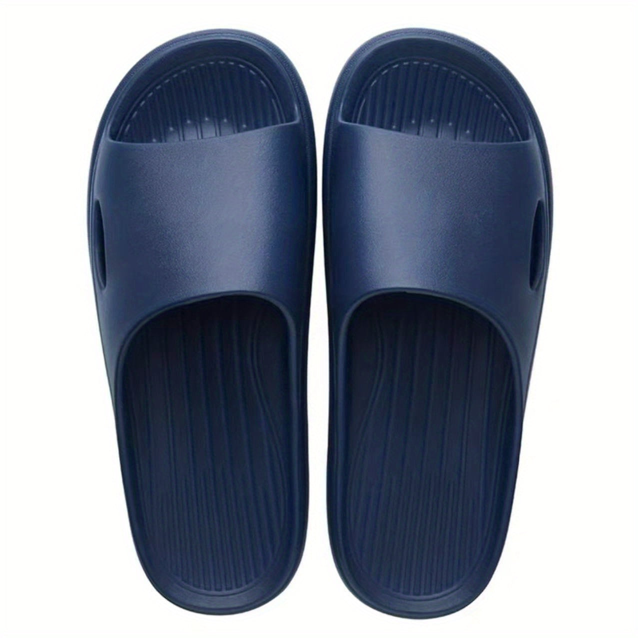 Men's Lightweight Non-Slip Open Toe Quick-Drying Slides For Bathroom Beach, Summer