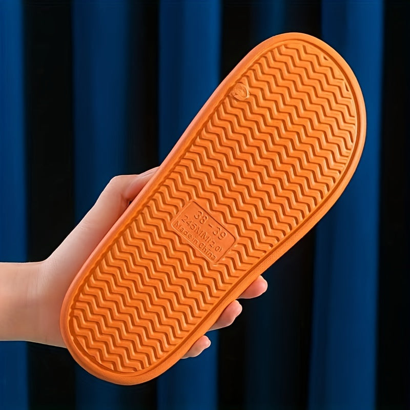 Men's Lightweight Non-Slip Open Toe Quick-Drying Slides For Bathroom Beach, Summer