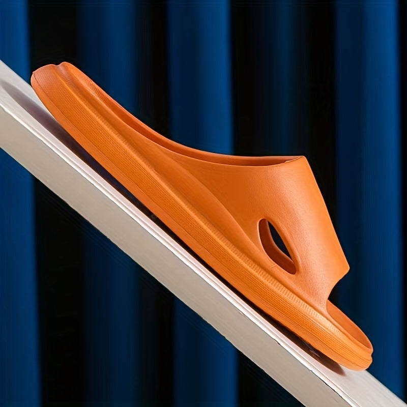 Men's Lightweight Non-Slip Open Toe Quick-Drying Slides For Bathroom Beach, Summer