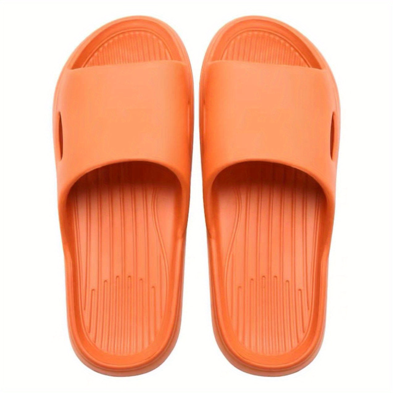 Men's Lightweight Non-Slip Open Toe Quick-Drying Slides For Bathroom Beach, Summer